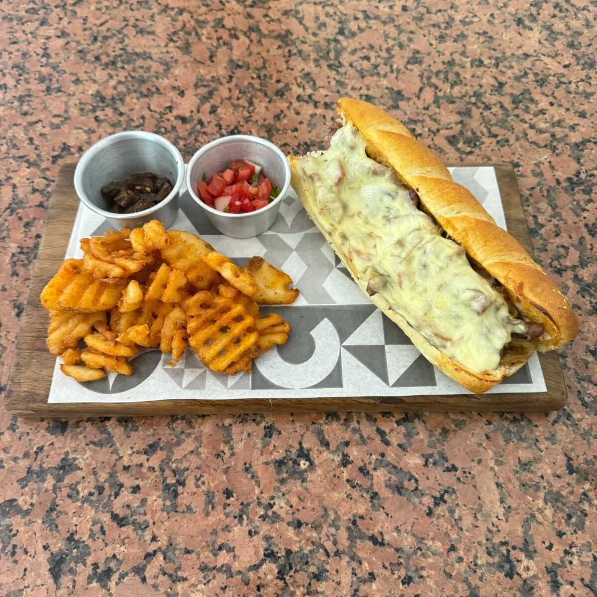 Sándwich Philly Cheesesteak