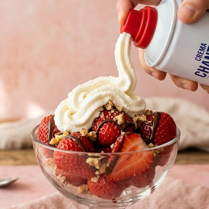 Fresas con Crema Estilo Chantilly Medianas