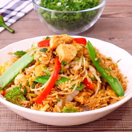 Arroz Chaufa Salvaje con Pollo