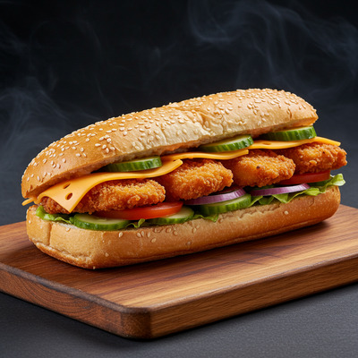 Sanduche Pollo Crunch 21 cm