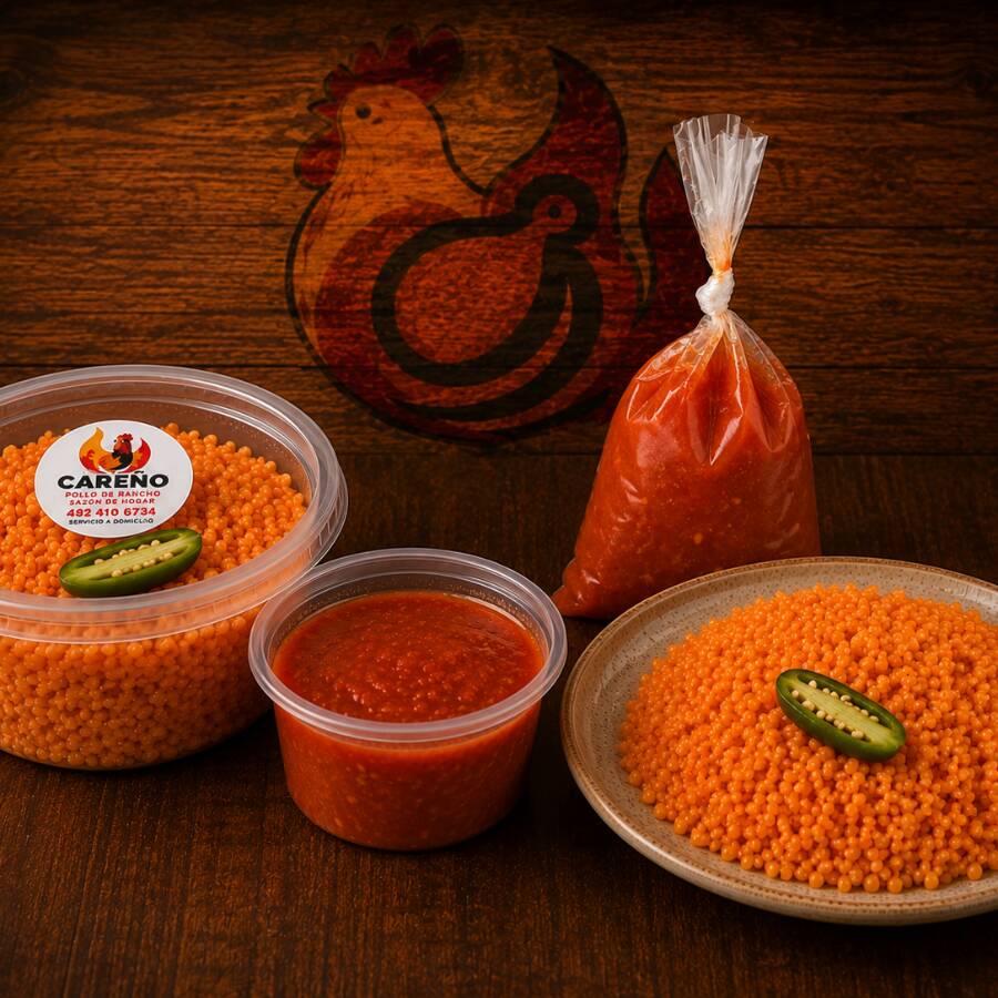 Arroz Careño Grande y Salsa