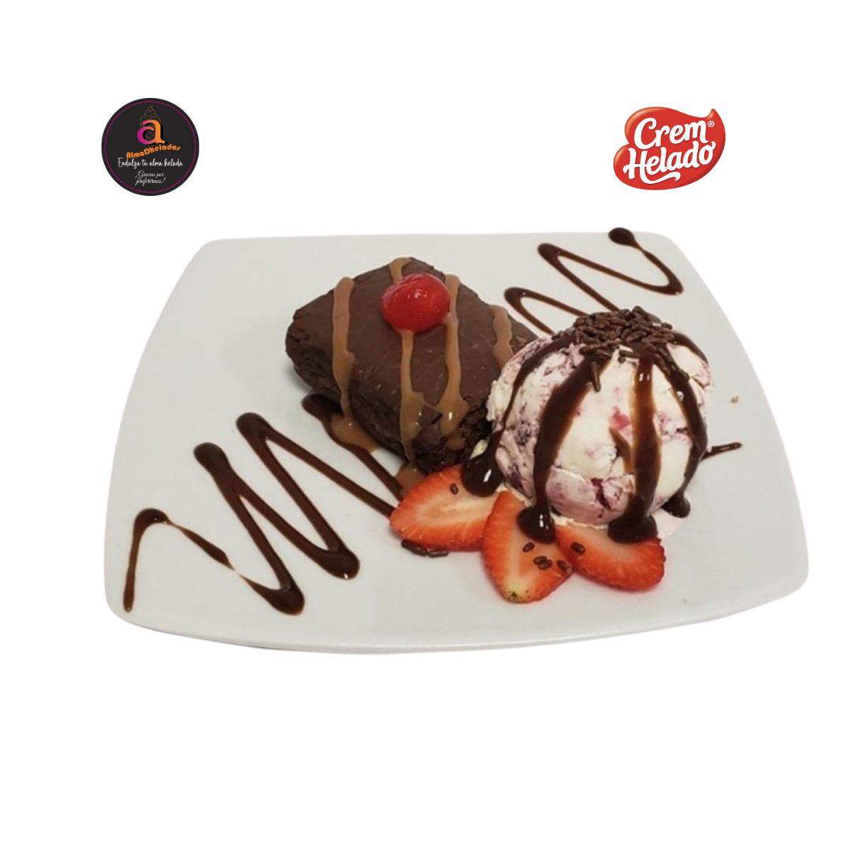 Brownie con Helado