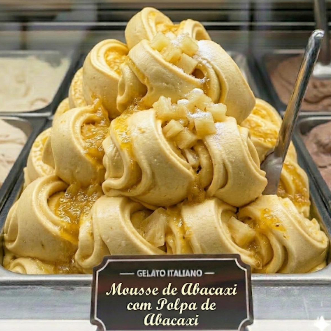 DE R$49,00 POR R$45,90!!! Feito com polpa de abacaxi de verdade, trazendo um sabor mais natural, refrescante e levemente ácido na medida certa! Cremoso e irresistível. (Imagem ilustrativa)