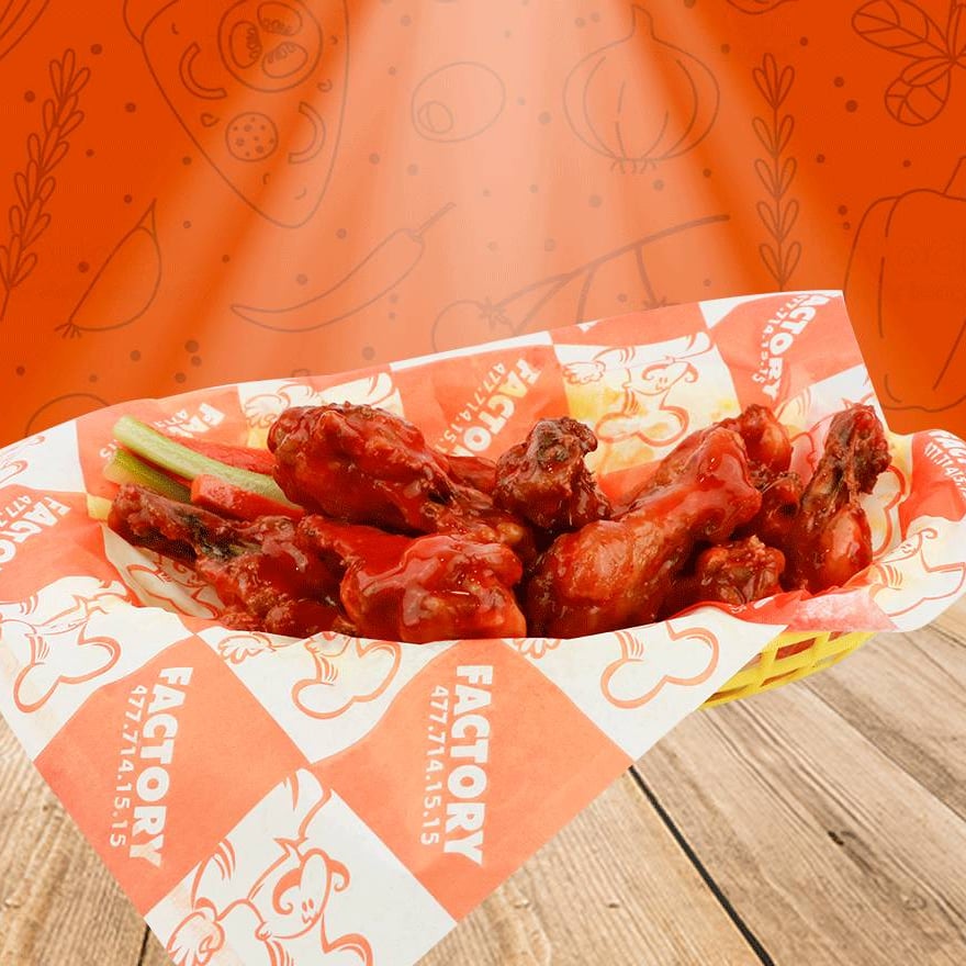 Factory Wings (Alitas) 10 pz
