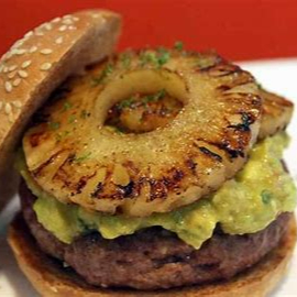 Hamburguesa Hawaiana con Papas