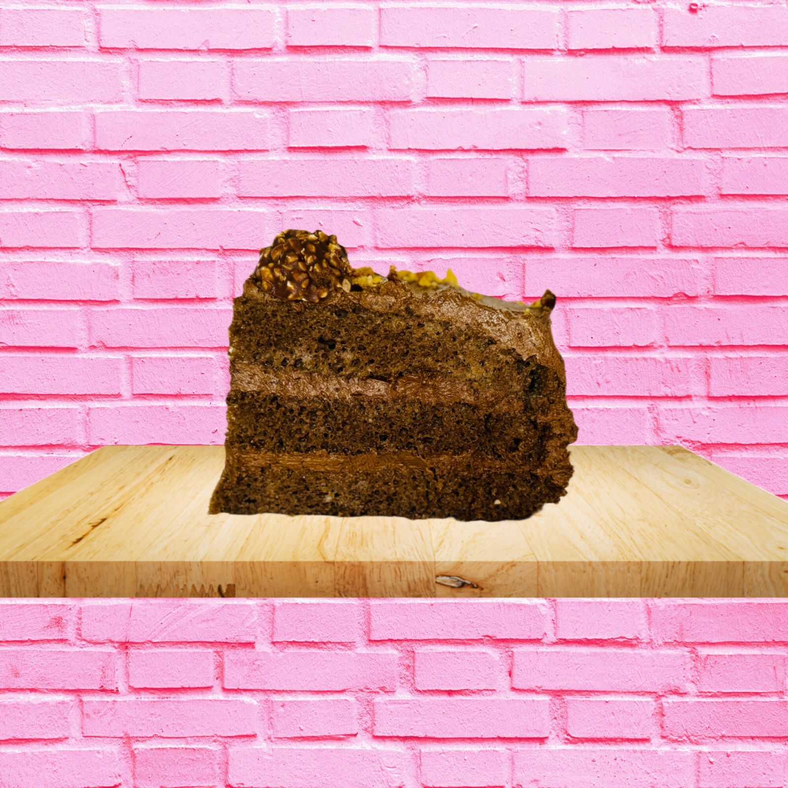 Rebanada de Pastel FERRERO con Macadamia