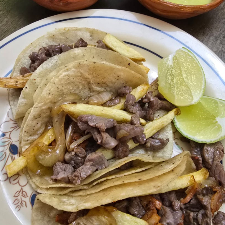 taco de arrachera