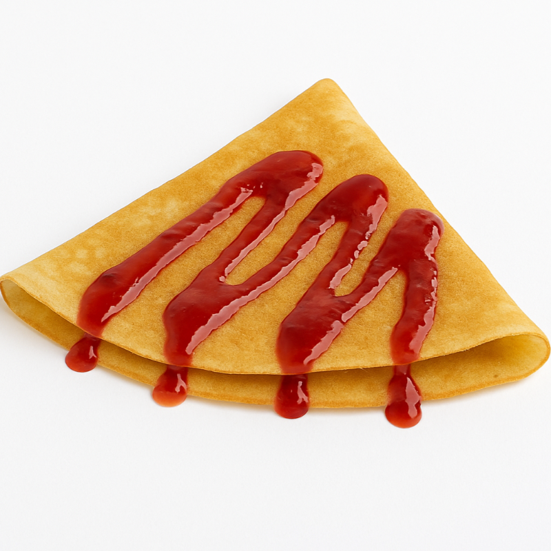 Crepa de Mermelada de Fresa