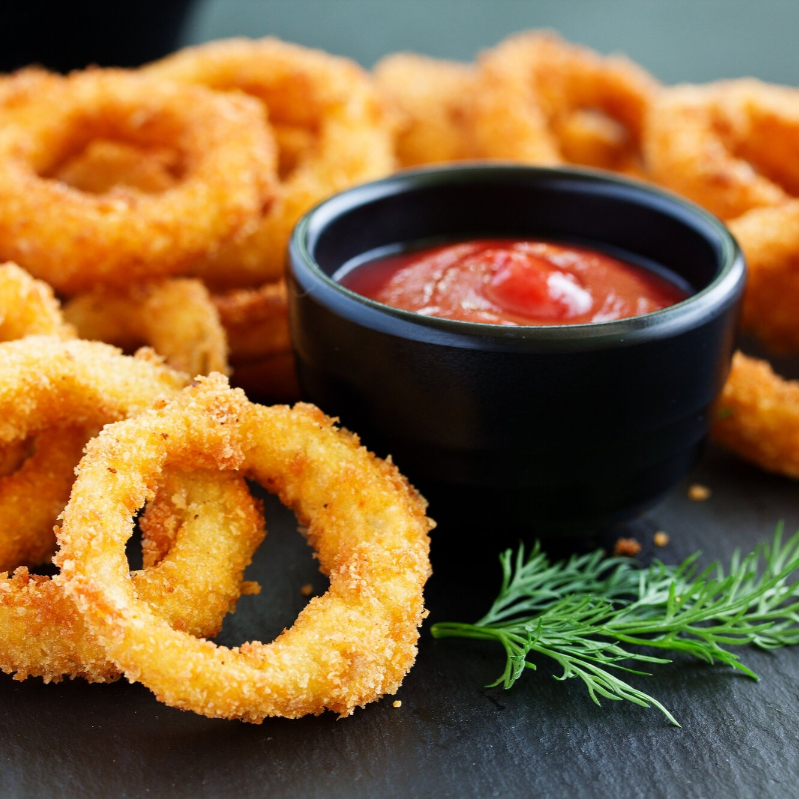 PORÇÃO DE ANEL DE CEBOLA COM 12 UNIDADES