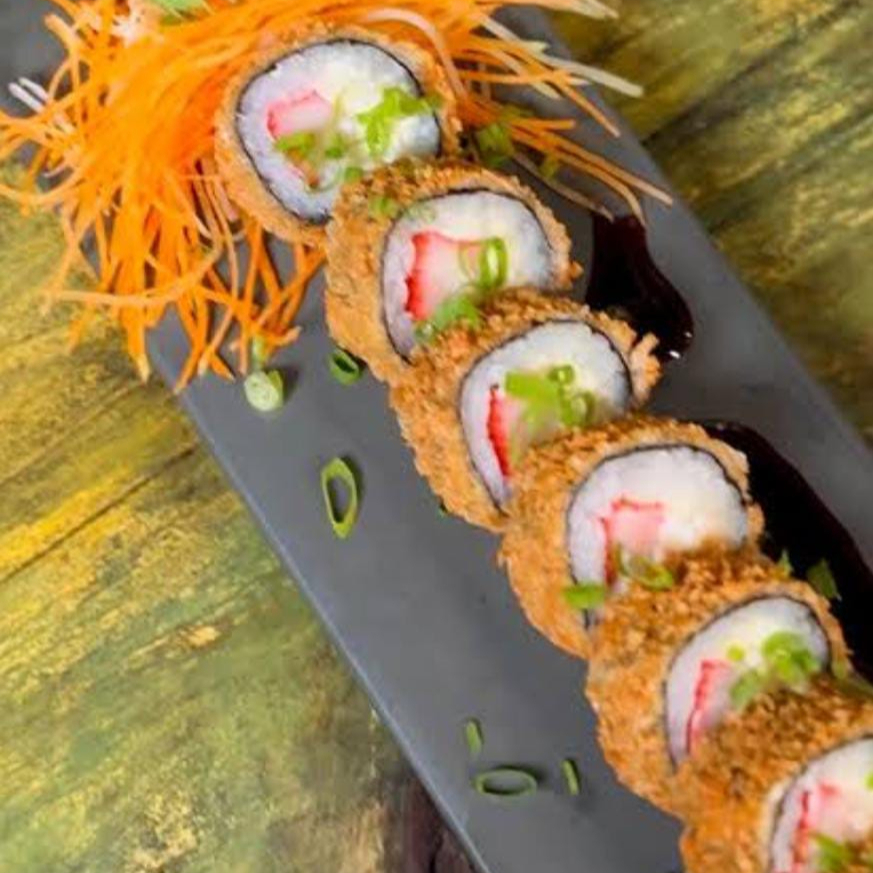 Arroz Japonês, Kani, Creme Cheese, Cebolinho