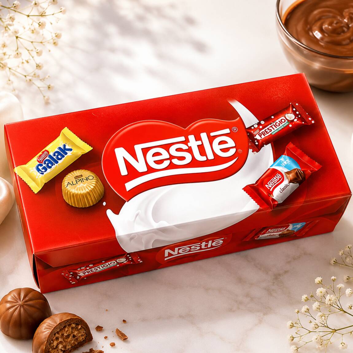 Caixa de bombons Nestlé 251g.