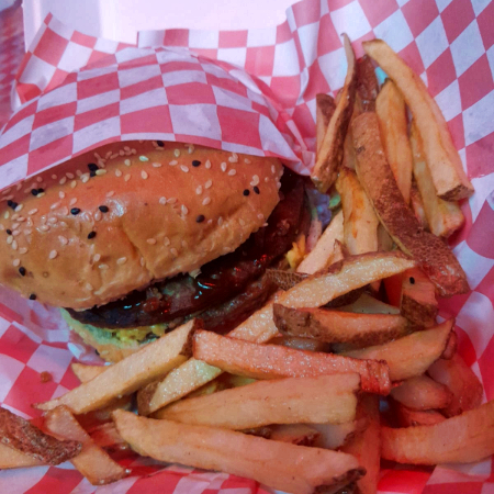 Hamburguesa Doble Clasica Con Papas