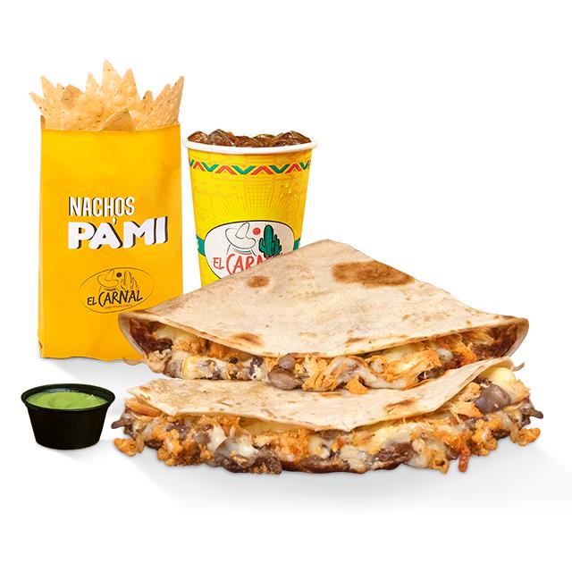 COMBO QUESADILLA POLLO-CHAMPIÑON