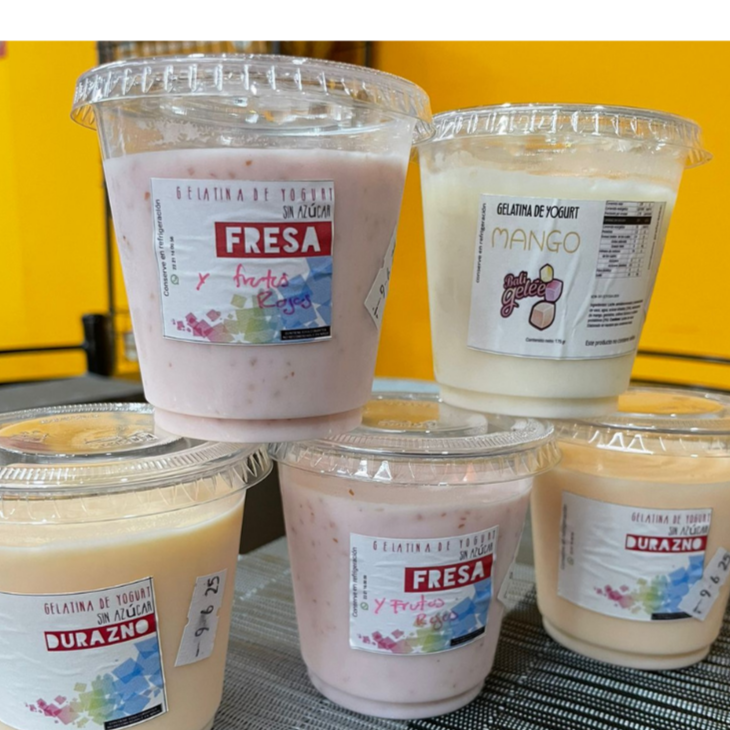 GELATINA DE YOGUR NATURAL