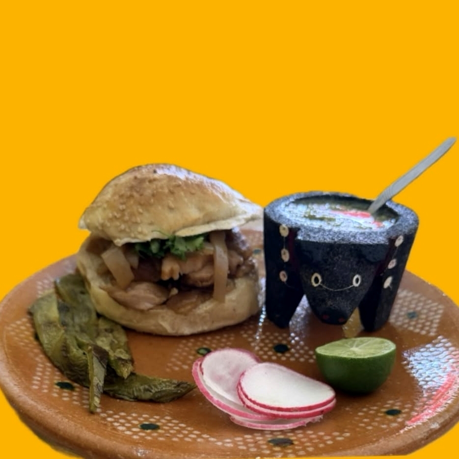 Cemita de Surtido (Carnita y cuerito)