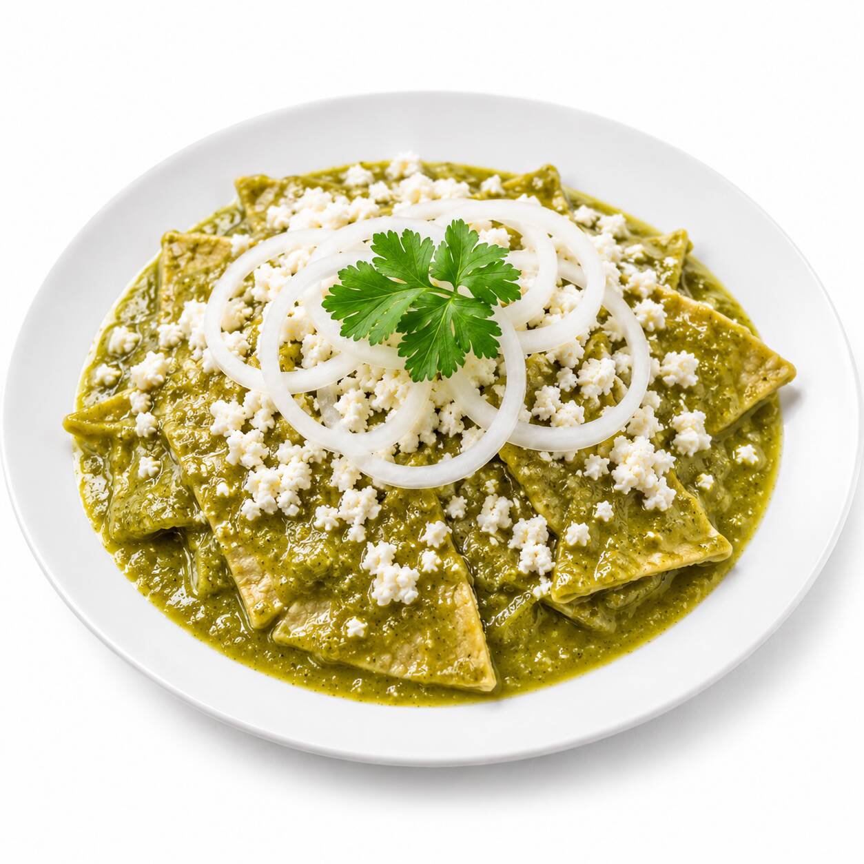 Chilaquiles Verdes con Cecina