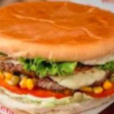 Pão, Pernil, Bacon, mussarela, Catupiry, abacaxi, alface, tomate e milho