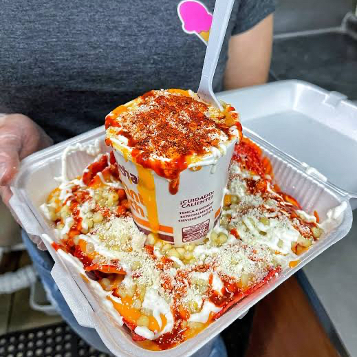 Maruchan con Elote y Fritura