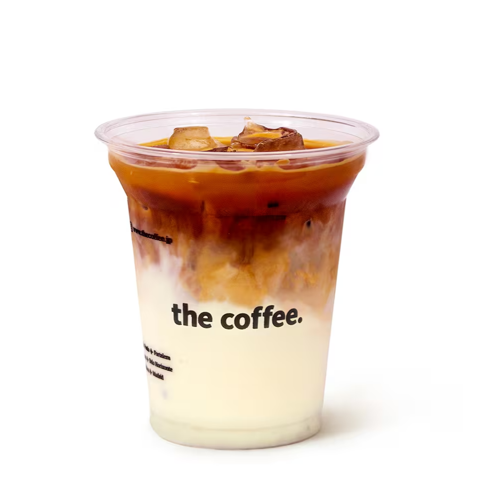 A pureza do café especial (18g), leite e gelo. Lindo e refrescante. (com café e leite) (330ml)