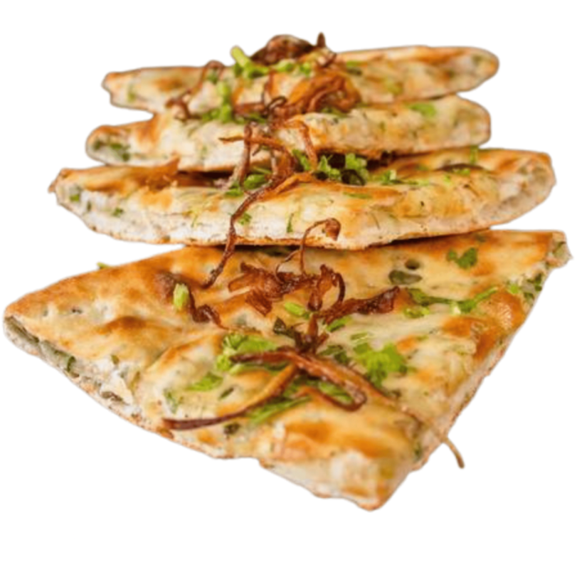 Paneer (Queso) y Ajo Naan