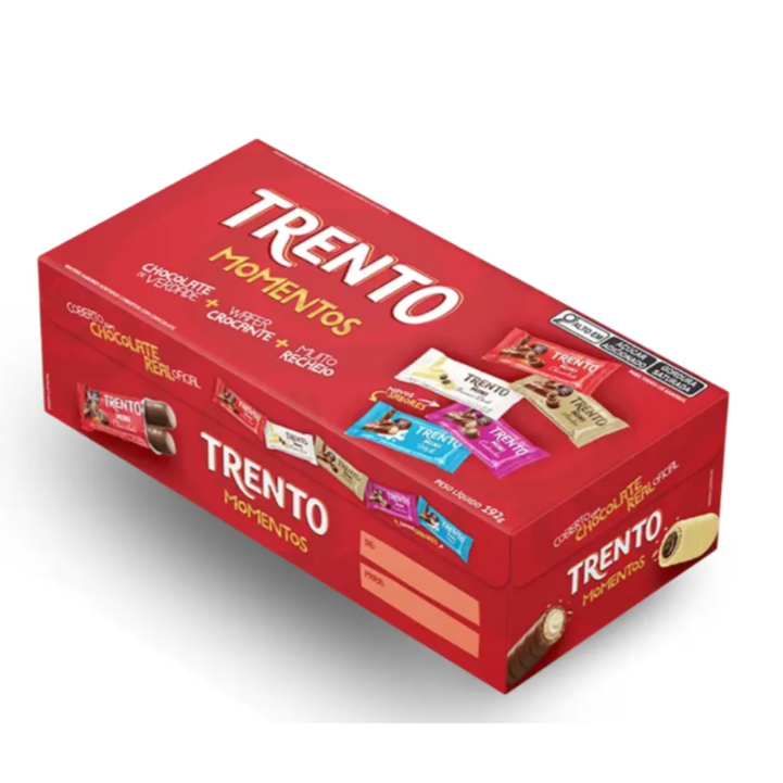 Caixa de Bombons Trento Momentos Caixa 168gr