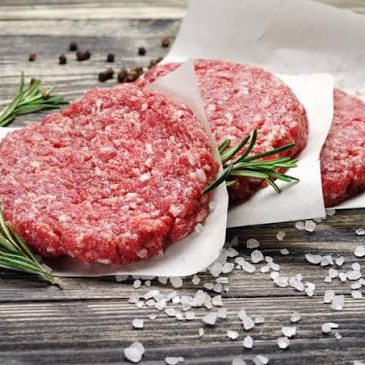 Hambúrguer bovino do churrasqueiro aproximadamente 400 gramas