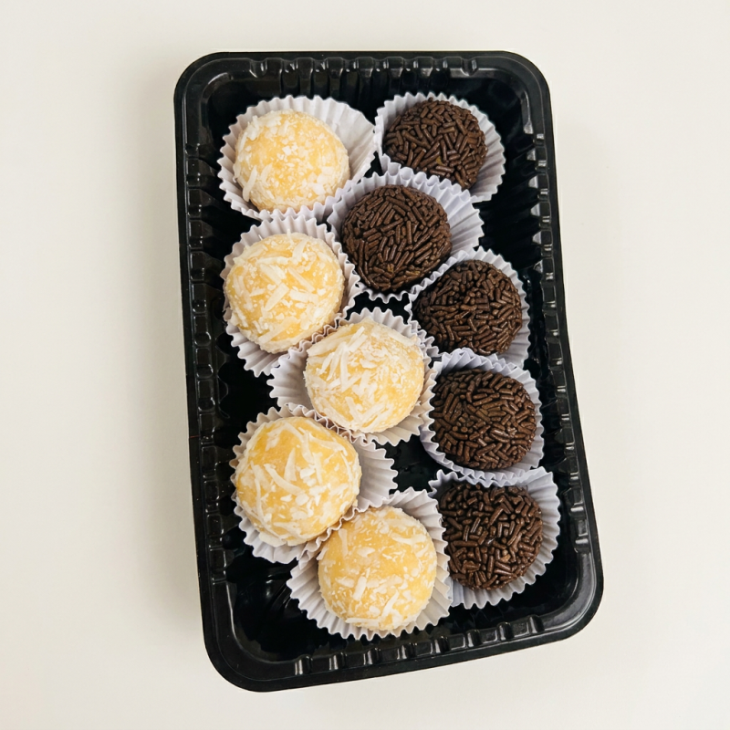 5 beijinhos e 5 brigadeiros