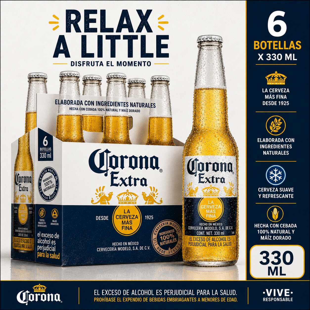 Corona X 330ml SIX PACK