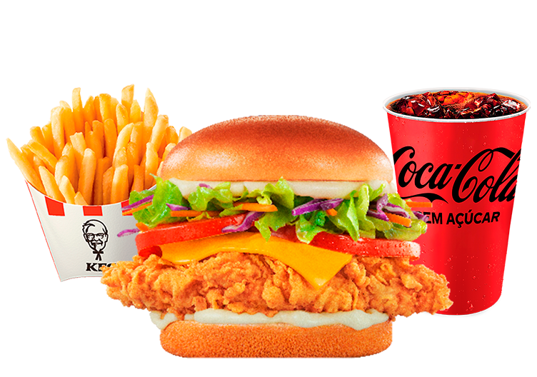 1 Kentucky Chicken Deluxe + Batata Média + Bebida