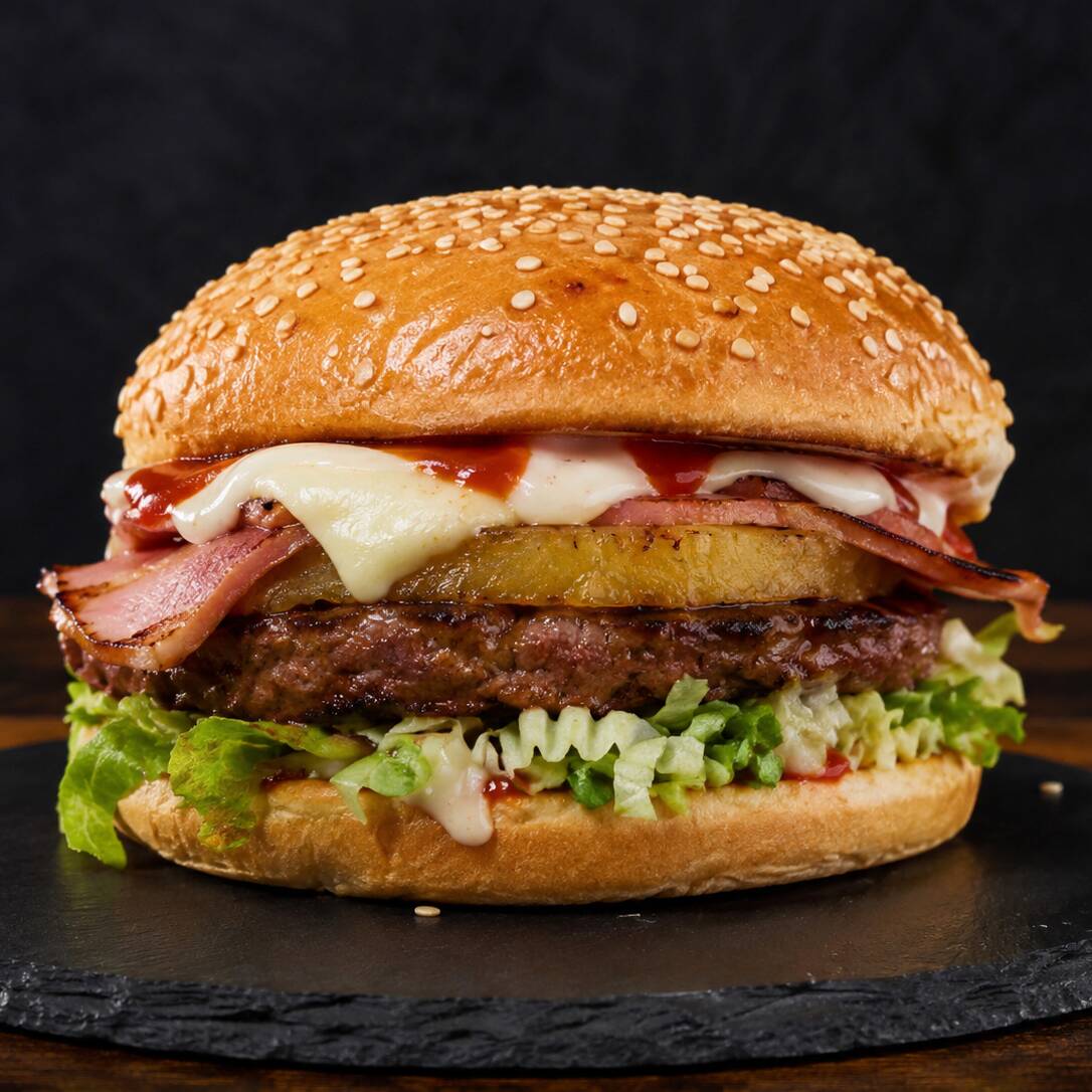 Hamburguesa Hawaiana