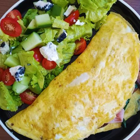 Omelette de Champiñones con Queso