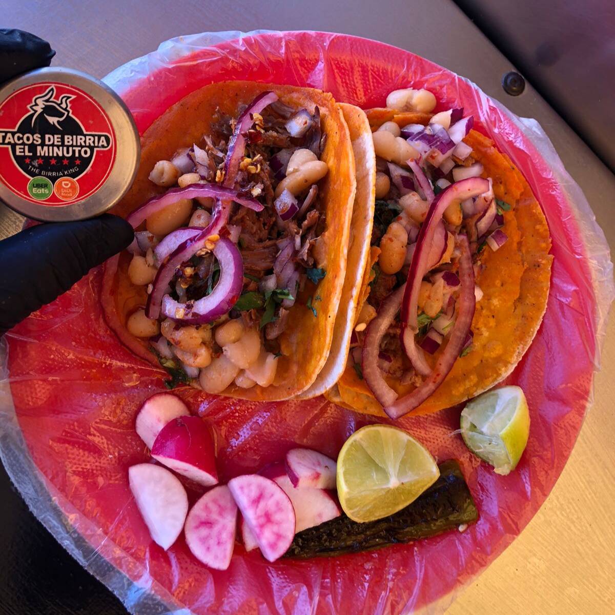 Combo 3 Tacos, Consomé, Soda