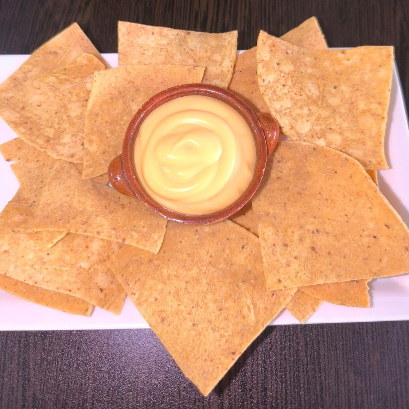 Nachos con Cheddar