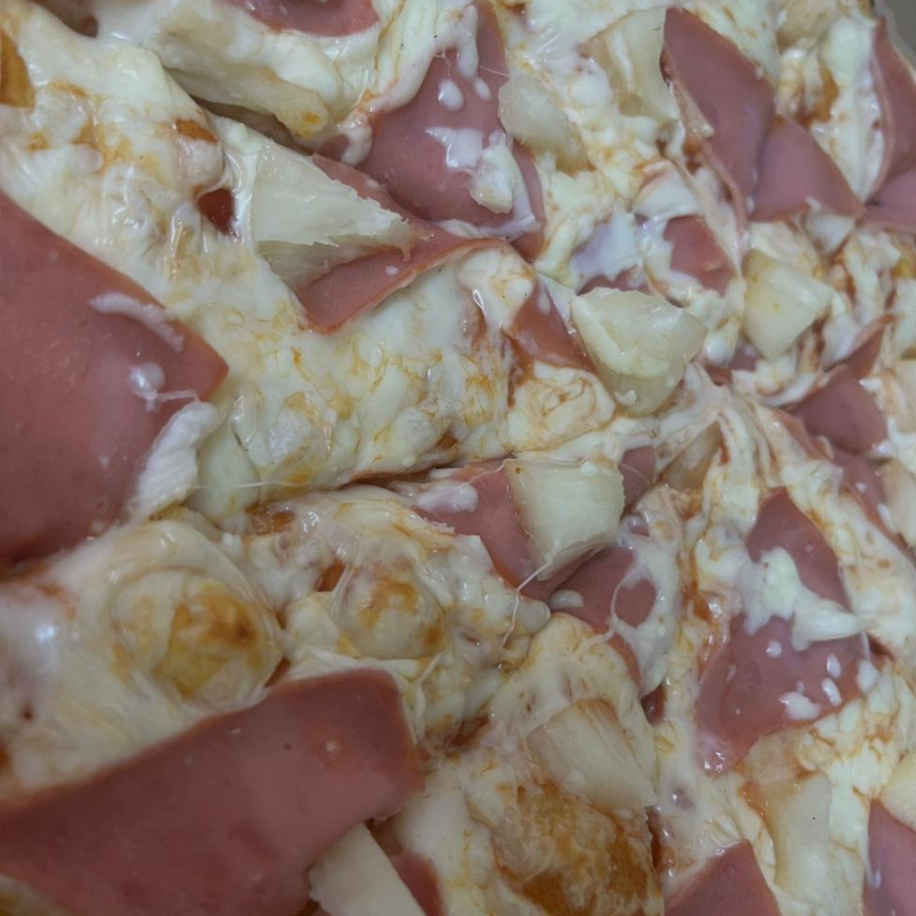 Pizza grande hawaiana