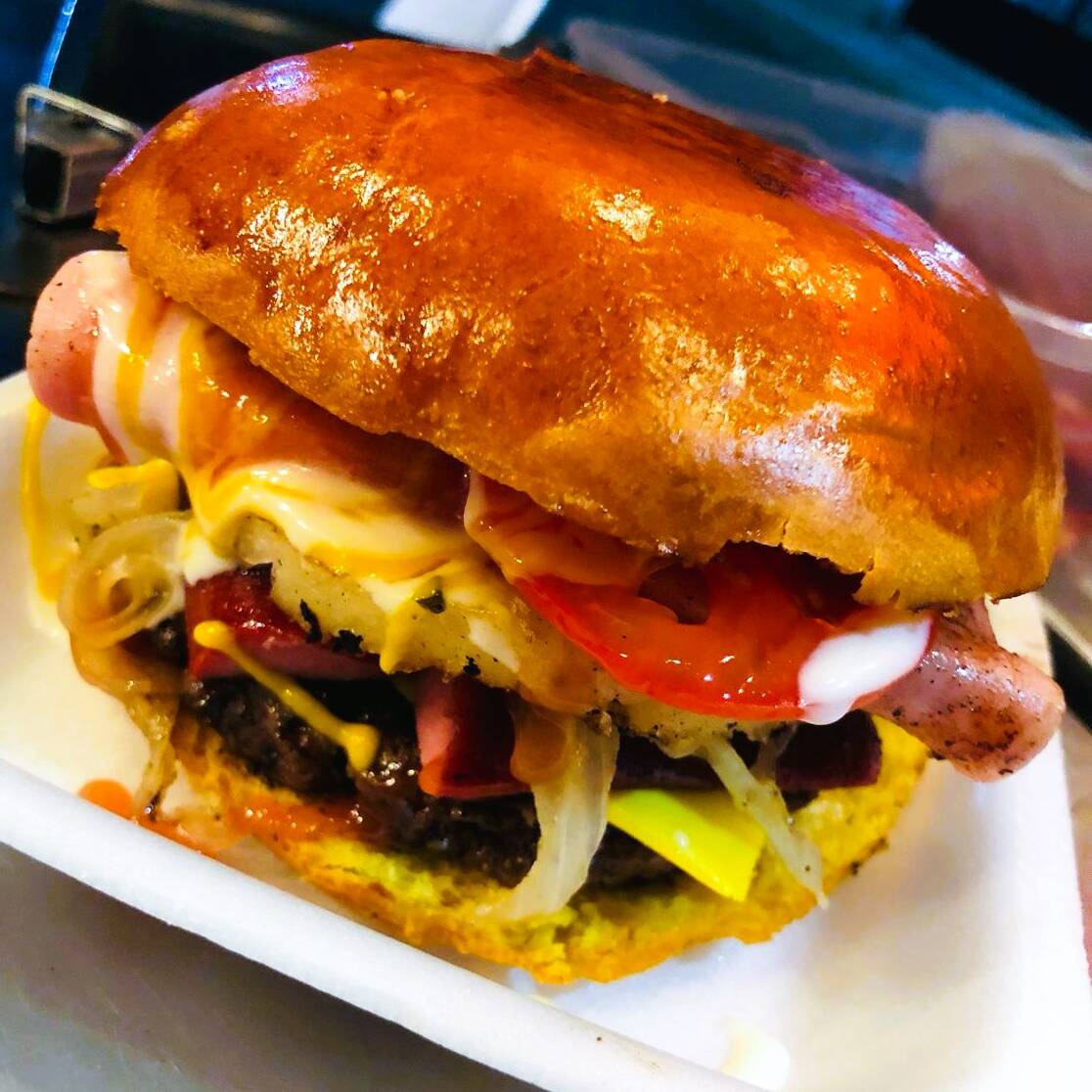 Hamburguesa hawaiana