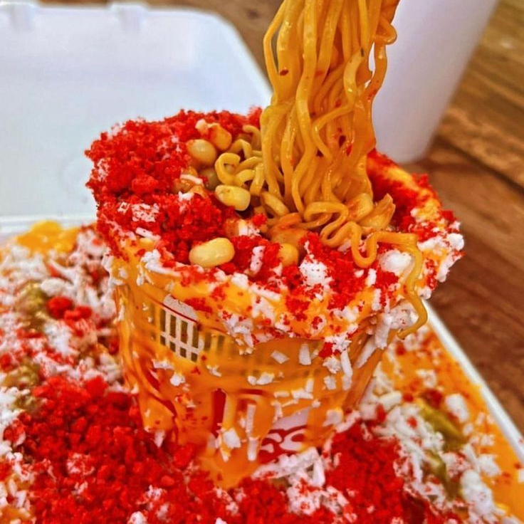 Maruchan con Elote