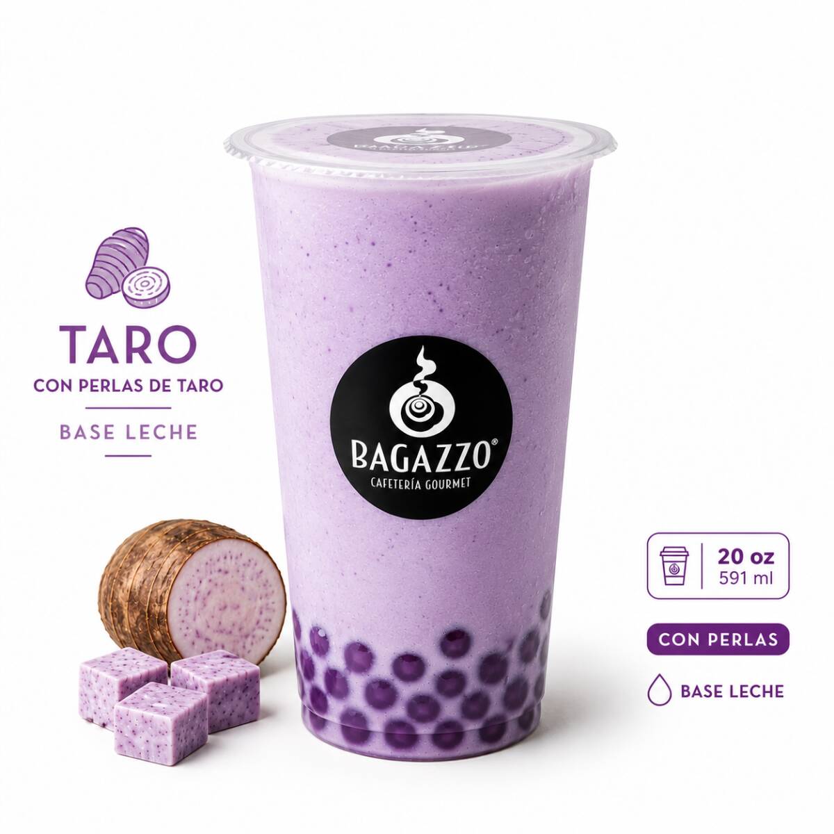 Taro Smoothie con Perlas