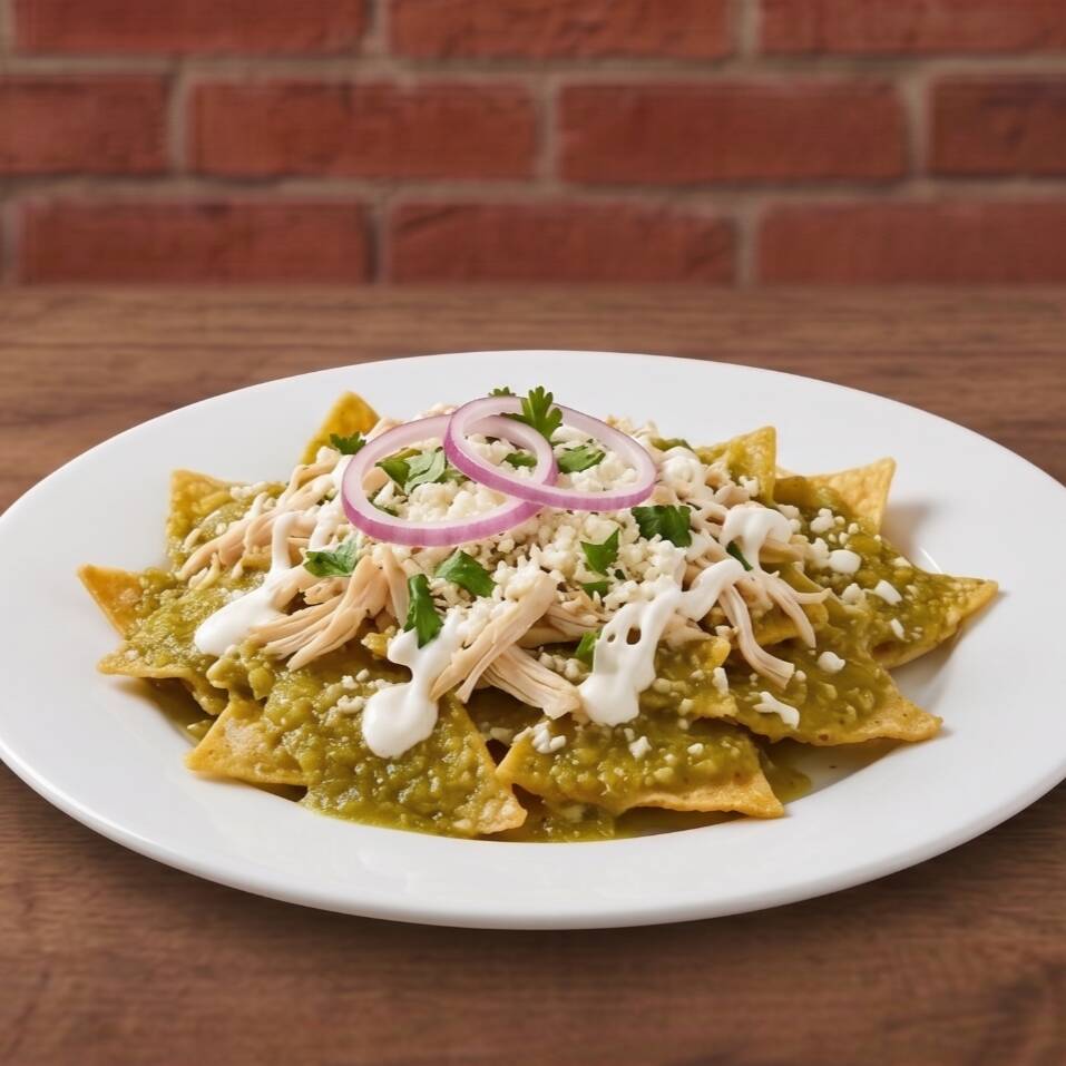 Chilaquiles con Pollo y Huevo