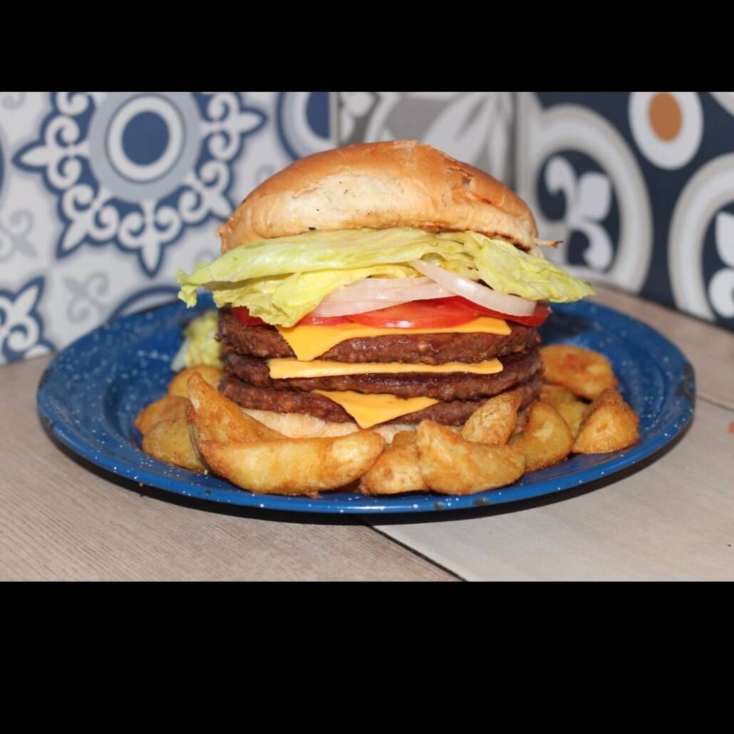Hamburguesa Triple sencilla