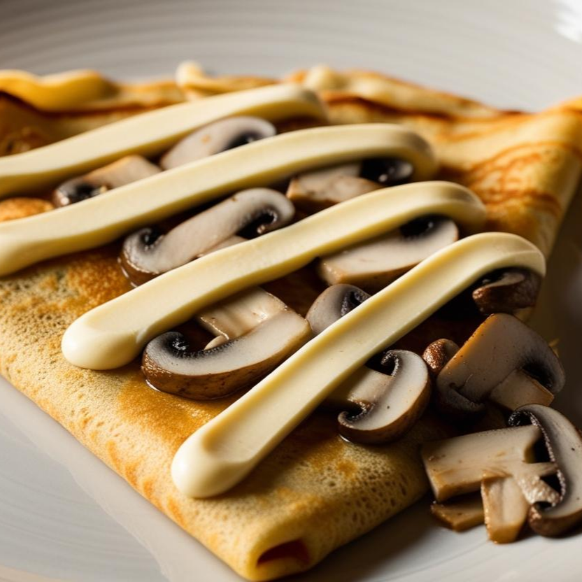 CREPA DE CHAMPIÑON CON PHILADELPHIA