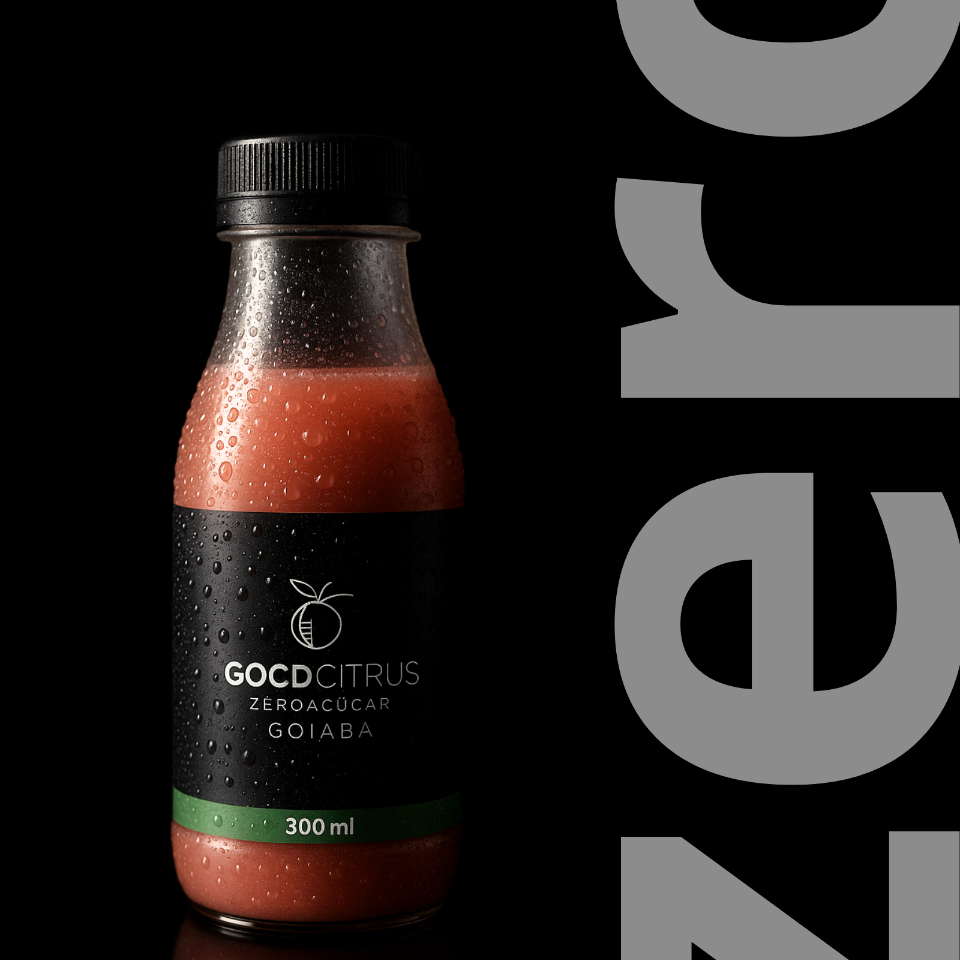 GOIABA GOODCITRUS 300ml Zero Açúcar ? Natural ? Sem Conservante Suco de goiaba como tem que ser: encorpado, refrescante e com o sabor real da fruta. 100% natural, sem conservantes e zero açúcar. É saúde no copo, direto da Amazônia ? pra quem valoriza o que é de verdade. Beba gelado. Sinta a diferença.