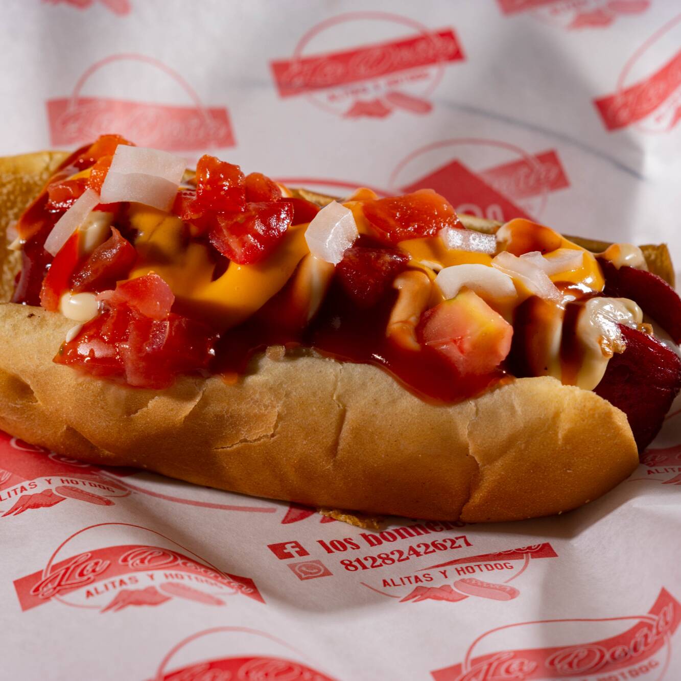 Hot Dog Salchicha Asada Sin Papas