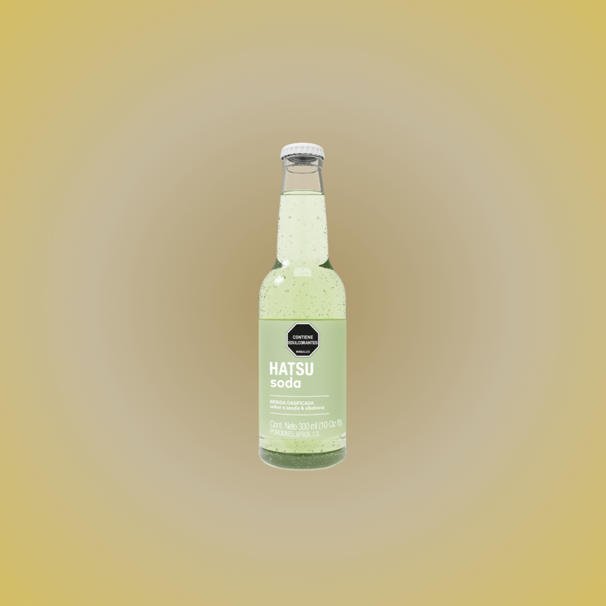Soda HATSU Sandia Albahaca Original 300 Ml