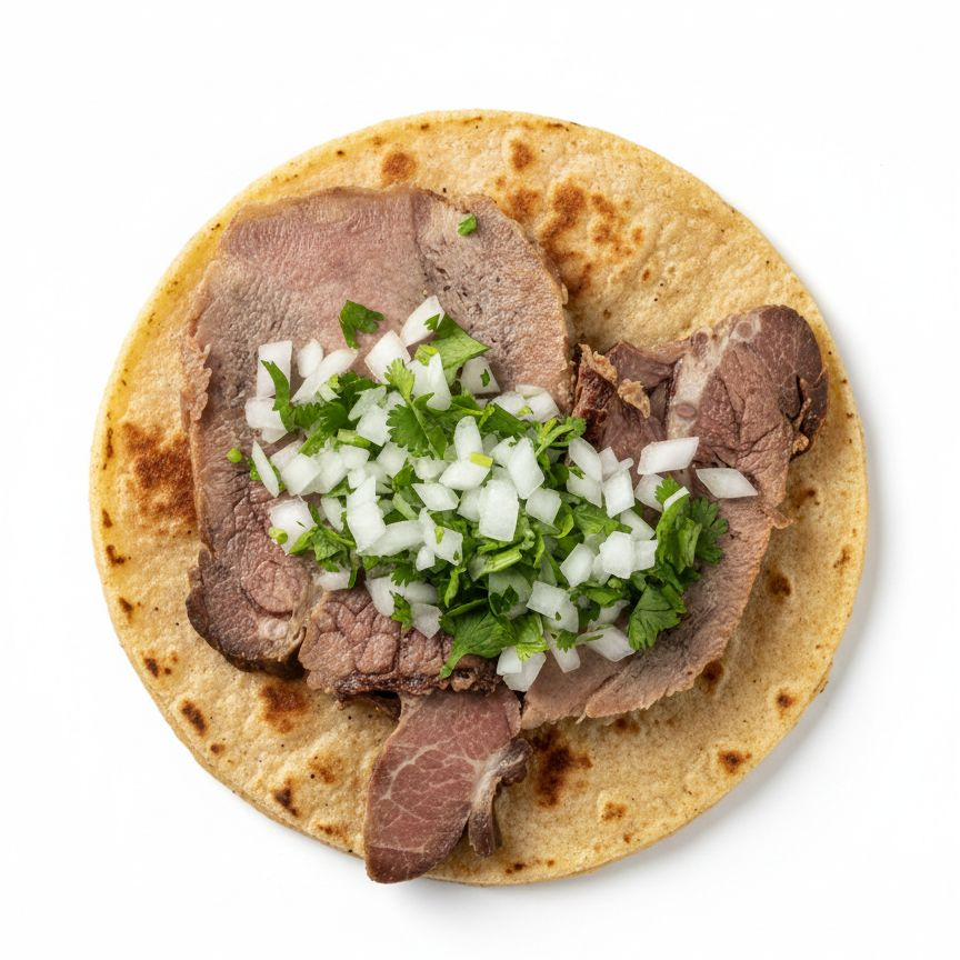 Taco de Lengua de Res