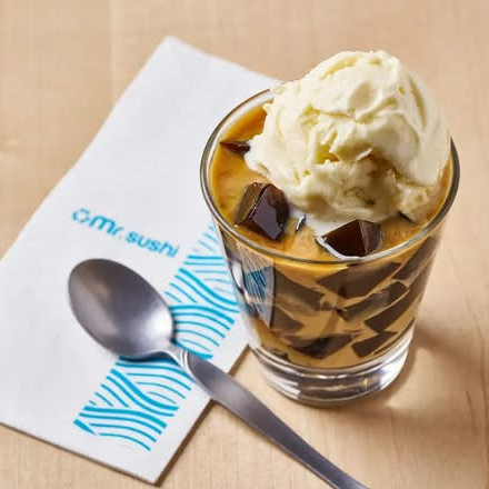 Camelado – Gelatina de Café, Helado de Vainilla y