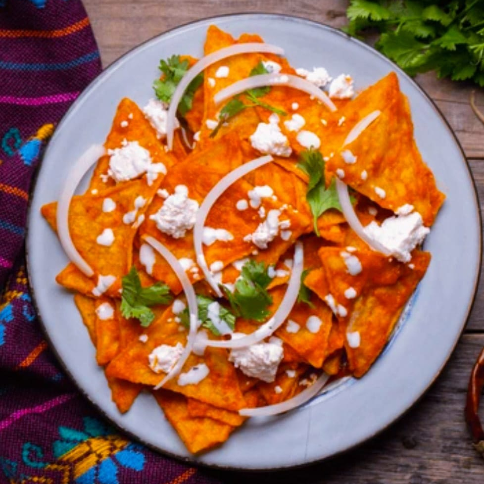 CHILAQUILES ROJOS SENCILLOS