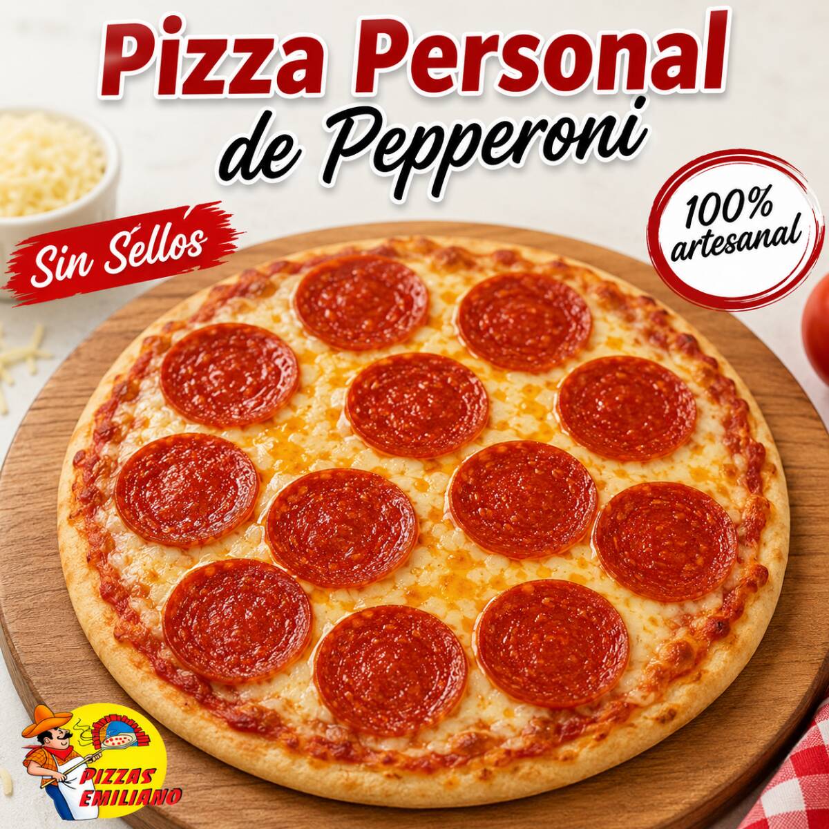 Pizza Personal de Pepperoni