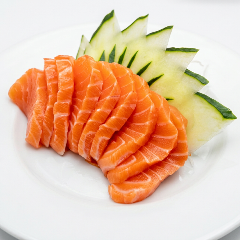 Fatias de peixe