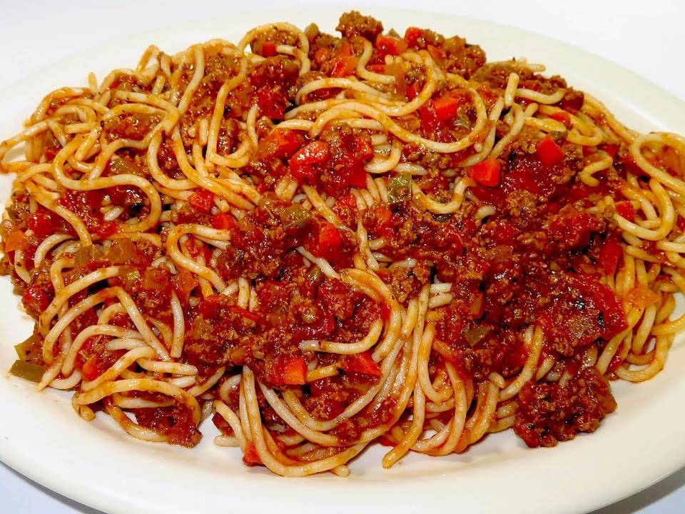 Espagueti con Pollo
