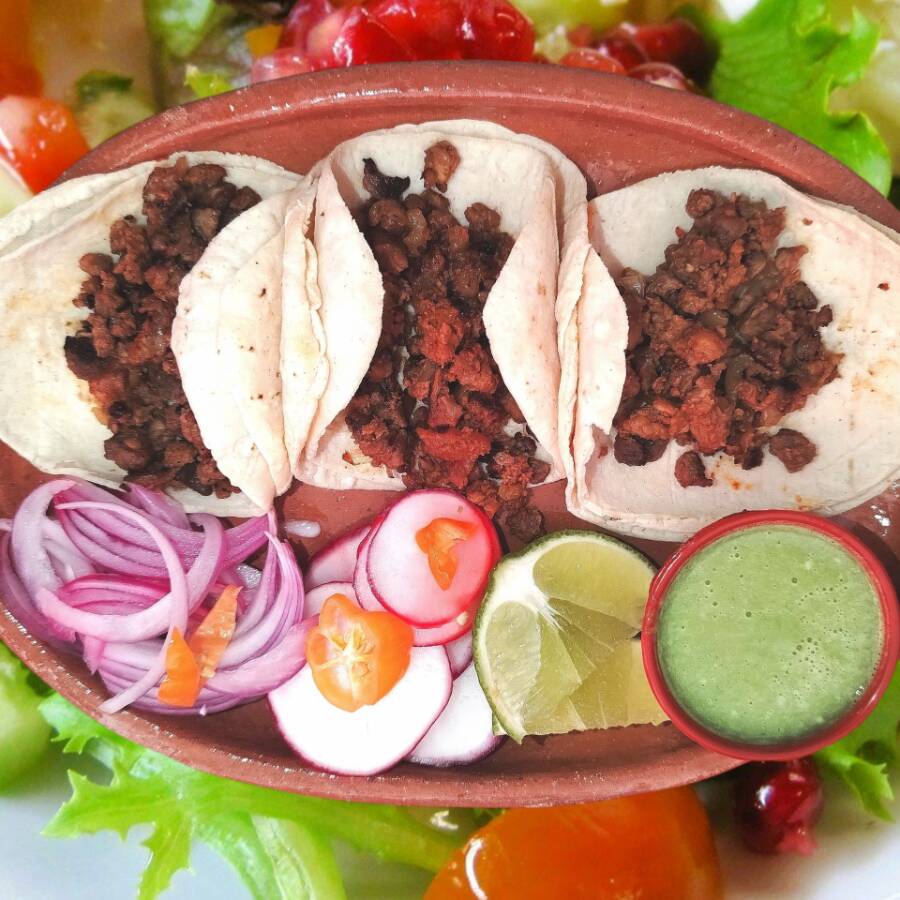 Tacos de Bistec con Tortillas de Maiz